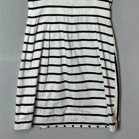 Tommy Hilfiger Women's Blue and White Striped Sleeveless Shift Dress - Picture 8 of 8